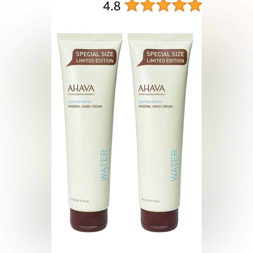 Two (2) AHAVA Dead Sea Mineral Hand Cream